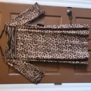 Premise-Animal print 3/4 sleeved, stretchy dress Size XL. NWT.